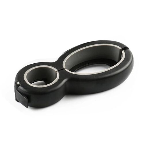 6 En 1 Ouvre-Bouteille Polyvalent Ouvre-Bouteille En Acier Inoxydable Outils De Cuisine Noir Gris