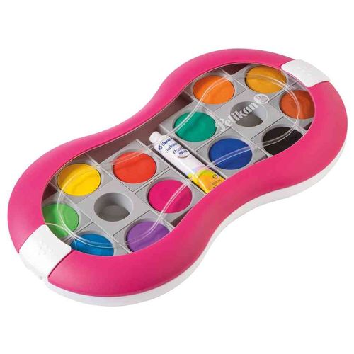 Pelikan Boîte De Peinture Space+, 24 Couleurs, Rose