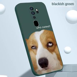 Coque Oppo A5 2020 - Couverture Rigide Anti-Chute,Vert Noirâtre,Vert Noirâtre De Protection,Oppo A5 2020