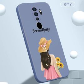 Coque De Téléphone Antichoc - Couverture Rigide Résistante Aux Chutes Pour Oppo A9/A11x/A5 2020,Gris Gris,Oppo A5 2020