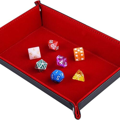 Plaque À Dés Siquk Pliable Rectangle Cuir Pu Et Bordeaux Vert Foncé Klb