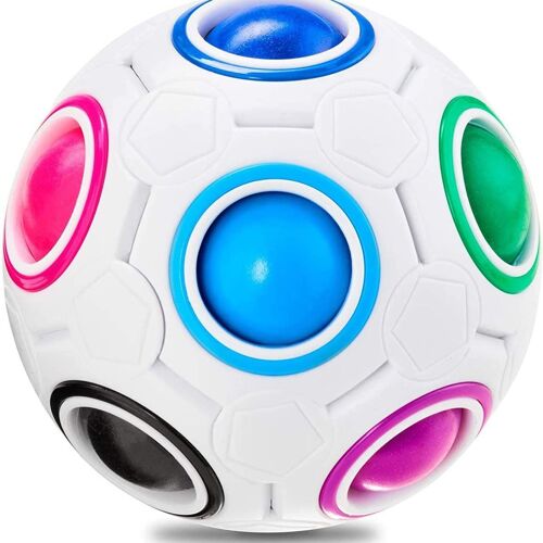 Cube Magique Boule Arc-En-Ciel, Jouet Fidget, Puzzle Arc-En-Ciel Magique Klb