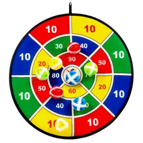 Jeu de fléchettes pour enfants, jeu de fléchettes avec 8 boules de colle, coffre-fort KLB