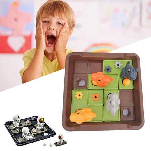 Dinosaure Mobile Astronaute Conception Damier Jeu De Formation Éducatif Kid Toy_A