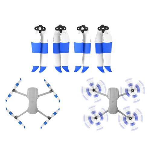2 Paires D'hélices De Remplacement À Dégagement Rapide À Faible Bruit Pour Dji Mavic Air 2 Drone_Blue Blanc-Générique