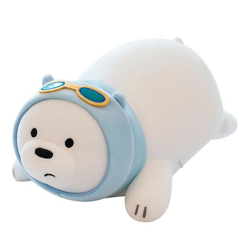 Poupée Ours Confortable Lavable Non Rétrécissant Ours Polaire Animaux En Peluche Dessin Animé Poupée En Coton Pour Kids_50 Cm