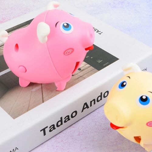 Enfants Électrique Marche Chant Musical Lumière Cochon Contrôle Du Son Induction Toy_Pink