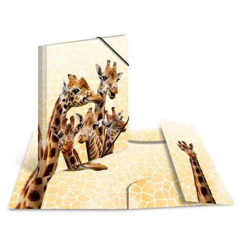 Herma Chemise À Élastiques Animaux Exotiques, A4, Girafes
