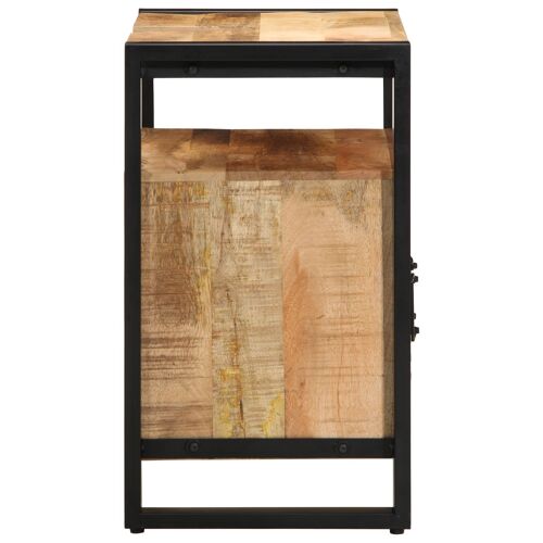 Vidaxl Meuble Sous Lavabo 55x35x60 Cm En Bois Massif Brut