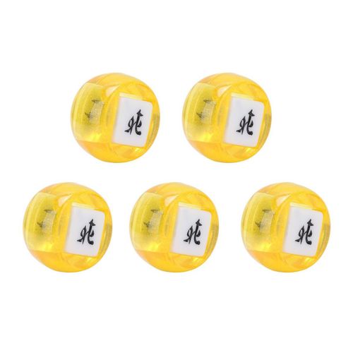 Jeu De Dés Mahjong 5 Pièces Avec Caractères Chinois Nord-Sud-Est Klb