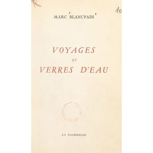 Voyages Et Verres D'eau