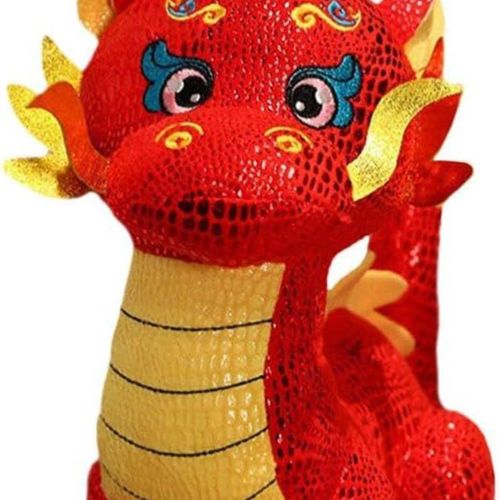 Jouet En Peluche Dragon 2024, Mascotte Du Nouvel An Chinois, Année 30.00x26.00x18.00cm Klb