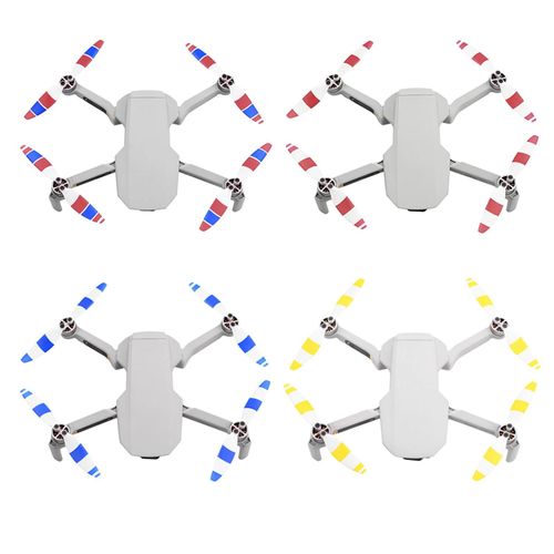 1/2/4 Paire Stable Légère Hélices Drone Accessoire Pour Dji Mavic Mini 2_White Rouge Bleu 4-Générique