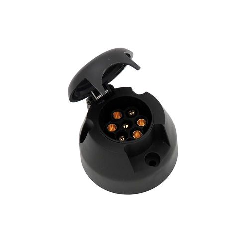12v Rond 7 Broches Étanche Fiche Adaptateur Barre De Remorquage Remorque Électrique Camion Prise