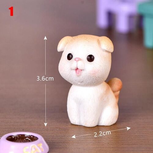 miniature chat figurine modèle fée micro paysage jardin décoration enfants jouet bricolage jardinage ornements 1