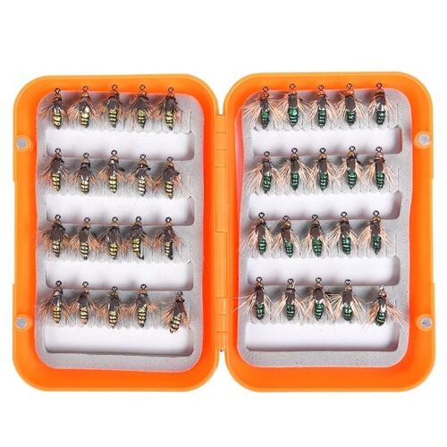 40pcs / Box Robuste Appât Artificiel Installation Simple Distance De Projection De Plusieurs Leurres Professionnels Fournitures De Pêche-Mix Couleur