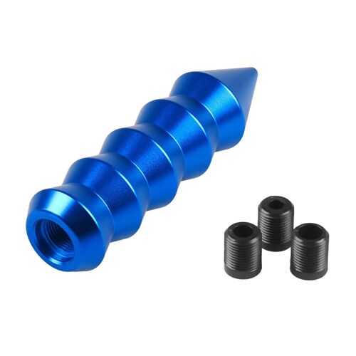 Alliage D'aluminium Universel Wave Club Racing Cone Gear Head Shifts Knob Handle_Blue