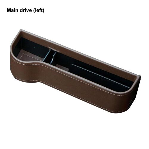 Auto Siège D'auto Fente Poche Serviette Collations Téléphone Boîte De Rangement Divers Organizer_Brown Gauche