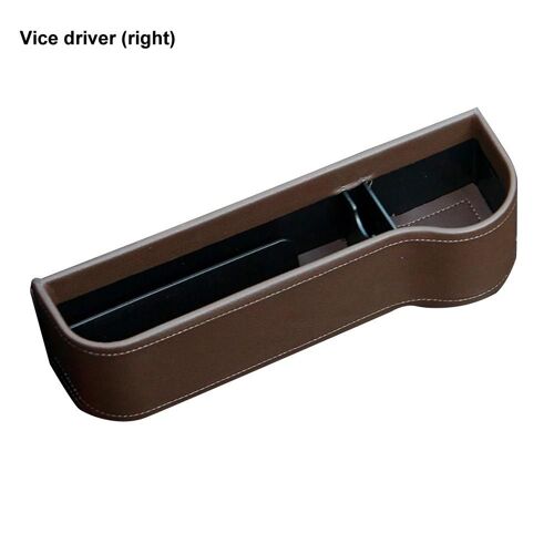 Auto Siège De Voiture Fente Poche Serviette Collations Téléphone Boîte De Rangement Divers Organizer_Brown Droite