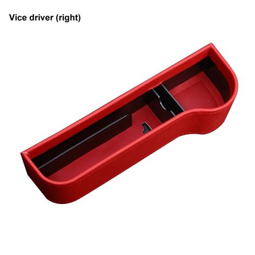 Auto Siège De Voiture Fente Poche Serviette Collations Téléphone Boîte De Rangement Divers Organizer_Red Droite