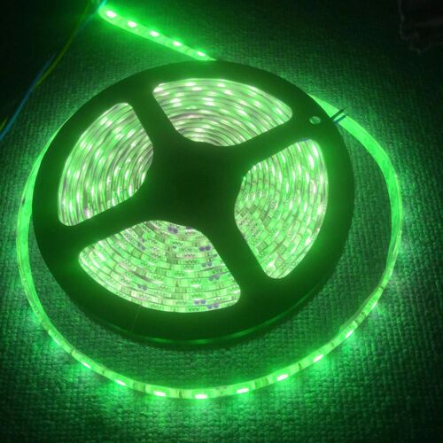 Dc 12v 5m Étanche 5050-300 Led Bande Lumineuse De Voiture Lampe De Décoration Automatique Bar_Green