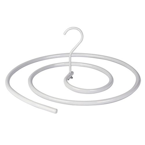 Spirales Cintre Rond Multifonctionnel Balcon Spirales Rotatives Séchoir Pour Drap De Lit Blanc