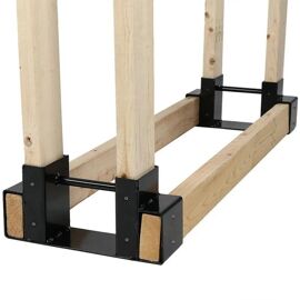 Lot De 4 Supports à Bûches Réglables – Rangement Bois De Chauffage