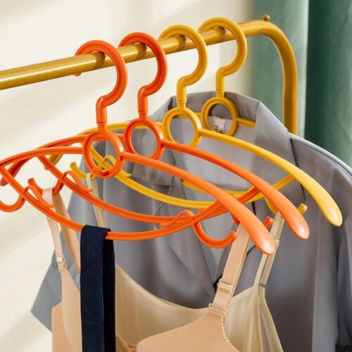 Porte-vêtements en plastique non marquant épaissi antidérapant vêtements support maison coupe-vent large épaule séchage vêtements suspendus bleu marine,10pcs