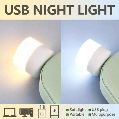 Usb Mobile Petit Rond Lumière Multi-Purpose Eye Protection Led Lampe De Lecture 1,5pcs