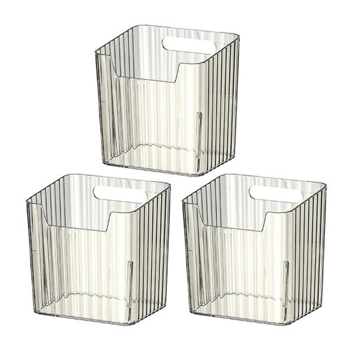 Bacs d'organisation de réfrigérateur en plastique transparent - 3pcs Rangement de porte latérale pour légumes transparent,3pcs