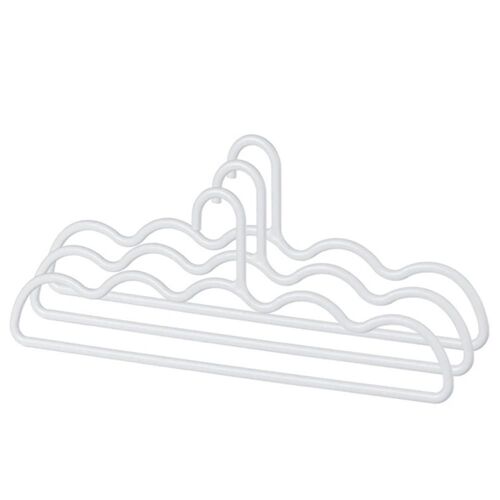 Maison non marquant Porte-manteau antidérapant Séchage Draps de lit Housses Séchage Serviettes de bain Plus épais Plus long Porte-manteau élégant Blanc,3pcs