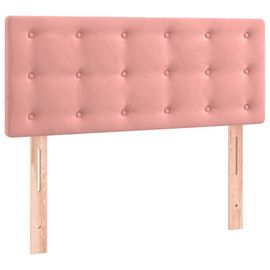 Vidaxl Tête De Lit Rose 100x5x78/88 Cm Velours