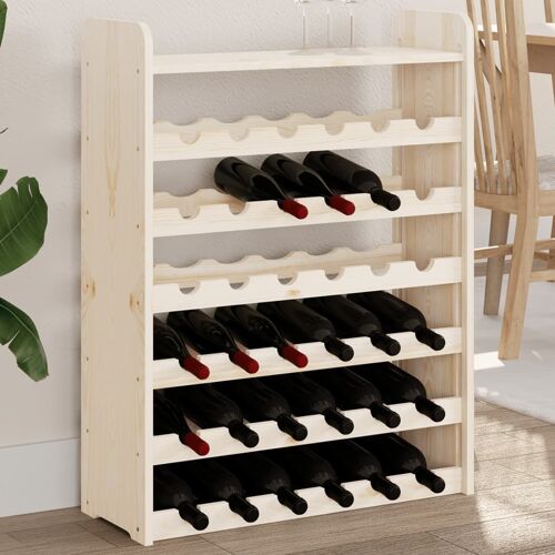 Vidaxl Casier À Vin Et Panneau Supérieur 67,5x25x87 Cm Bois Pin Massif