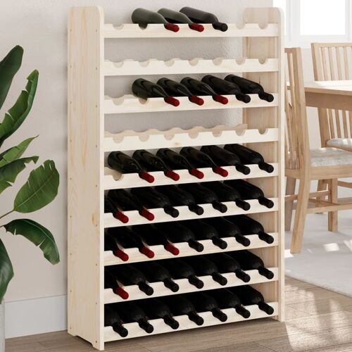 Vidaxl Casier À Vin 72,5x25x111,5 Cm Bois De Pin Massif