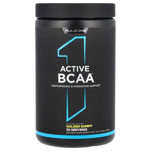 Rule One Proteins Active Bcaa, Gomme Dorée, 375 G