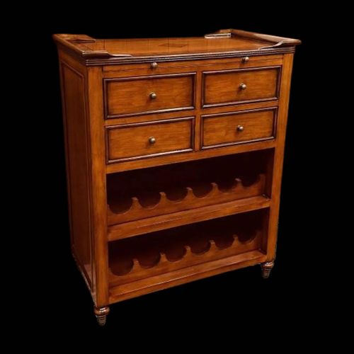 Armoire vin anglaise classique bois