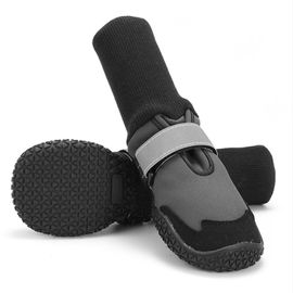 Bottes Pour Chien Étendues Avec Bandes Réfléchissantes Chaussures De Protection Générale Des Pattes Coupe-Vent Pour L'extérieur Gris,1