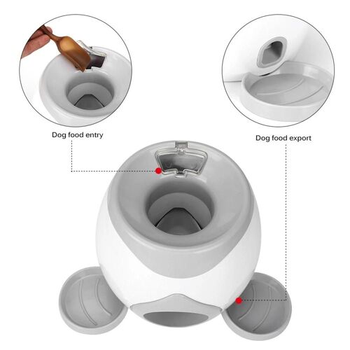 Mangeoire Automatique Pour Animaux De Compagnie Fetch Lanceurs De Balles De Tennis Jouets De Dressage De Chiens Machine À Balles De Lancer Dispositif D'émission De Nourriture Pour Animaux De Compagnie