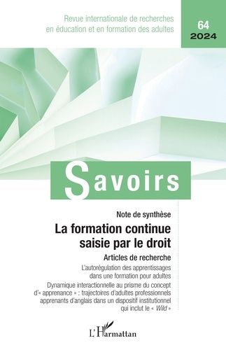 La Formation Continue Saisie Par Le Droit - 642024