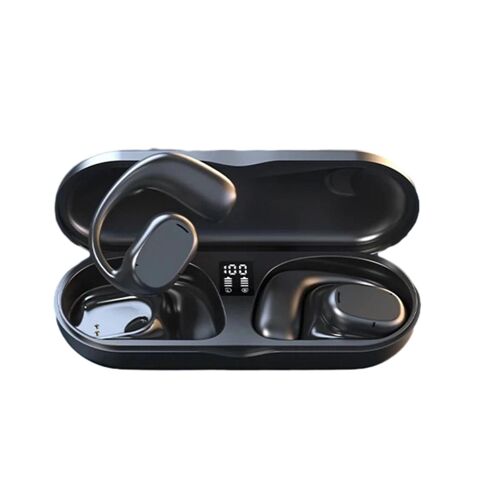 5.3 Casque compatible Bluetooth Surround Sound Écouteurs à affichage numérique pour la course à pied Noir