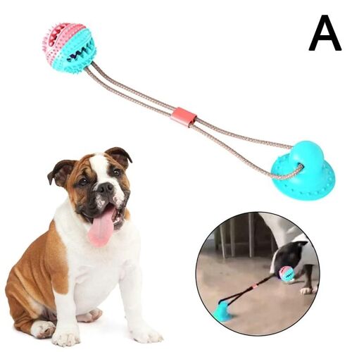 Multifonction Pet Molaire Jouet Ventouse Ventouse Feeder Mâcher Nettoyage Des Dents Pour Chien Chiot A