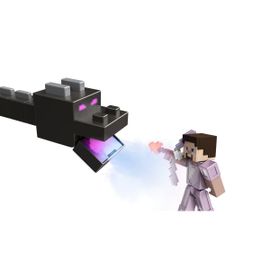 Minecraft 15th Anniversary Ender Dragon With Steve And Enderman Figures