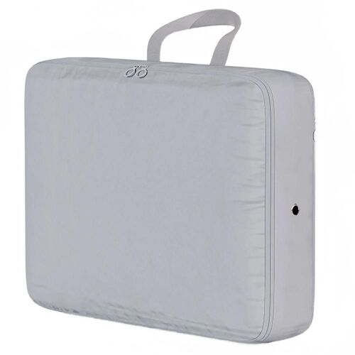 Sac de rangement de compression de voyage Doudoune portable Sac d'emballage Sac d'organisation de bagages Gris extrême,Moyen
