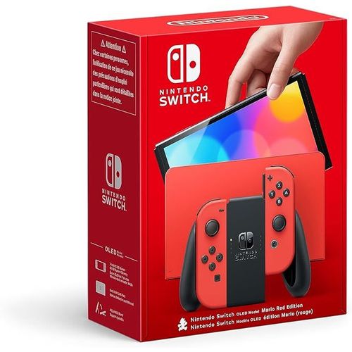 Nintendo Switch Oled Mario Red Edition Console De Jeux Portables 17,8