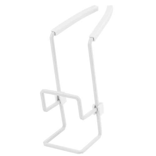 Évier De Cuisine Porte-Éponge Double Couche Torchon Éponge Égouttoir Économisant De L'espace Robinet Étagère Blanc