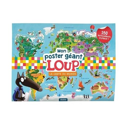 Mon Poster Géant Loup - La Carte Du Monde