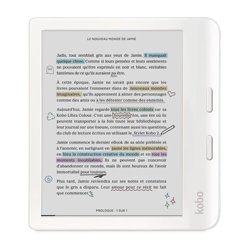 Liseuse eBook KOBO Libra Colour Blanche