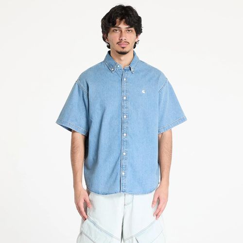Chemise Carhartt Wip S/S Lucas Shirt Unisex Blue Bleached Xs
