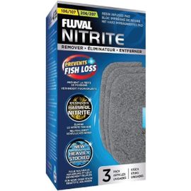 Blocs Éliminateurs De Nitrite Pour Aquarium - Fluval - Pour Filtres Extérieur Fluval 106/107 Et 206/207 - 3 Pieces