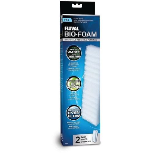 Blocs De Mousse Filtrante Pour Aquarium - Fluval - Pour Filtres Extérieur Fluval Fx2 - Bio-Foam - 2 Pieces